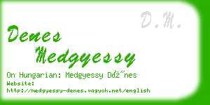 denes medgyessy business card